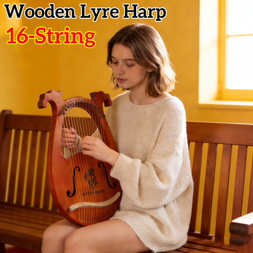 String wooden lyre harp - wooden,