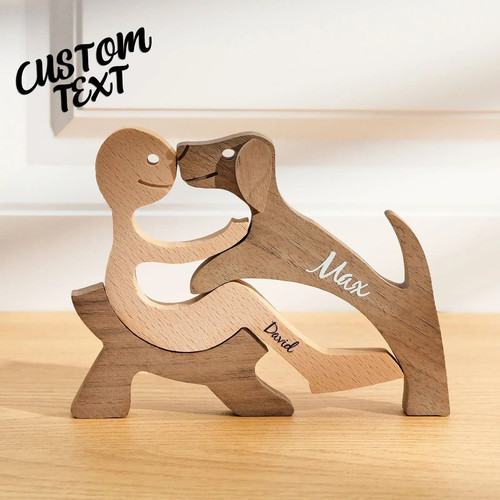 Custom name wooden pet carving - custom,