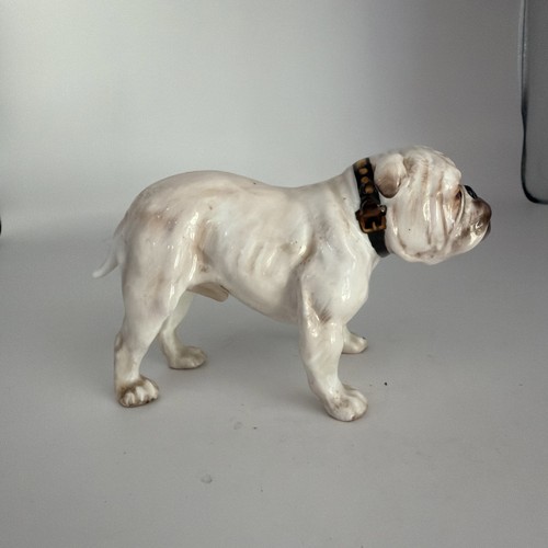 Royal doulton white bulldog - royal,
