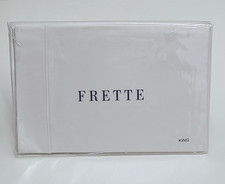 Frette One Bourdon King Cases Pair Ivory/Ivory Cotton Percale