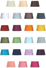 8" 10" 12" 14" Cotton Textured Fabric Empire Drum Shade Table Ceiling Lampshade