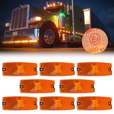 8pcs 12V 24V Amber Trailer