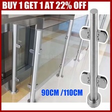 Balcony Pool Glass Panel Balustrade Railing Glazing Posts Stainless Steel Post !