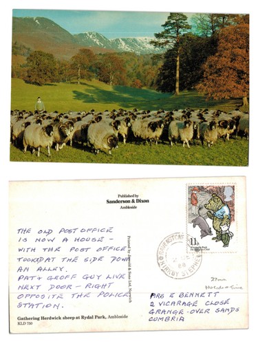 Postcard gathering herdwick - gathering,