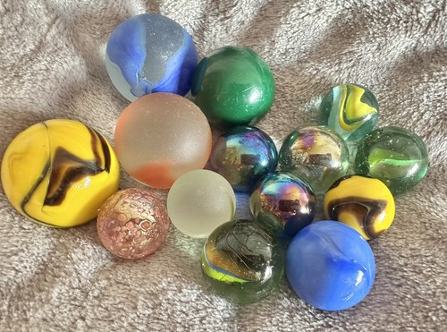 X14 glass marbles large - marbles,