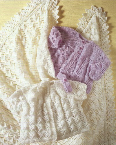 Baby lace shawl coat - baby, headband