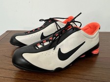 Nike Womens Size 8 The Rival Shox 2005 Sprint & Spike Orange White Running Shoes