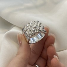 Silver Mens Five Row Keeper Ring S-Z+3 Sizes Gift Boxed Ring 5 ROW KEEPER RING