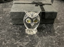 Preloved Swarovski Crystal figure Mini Owl bird 3.5cm, Collectable