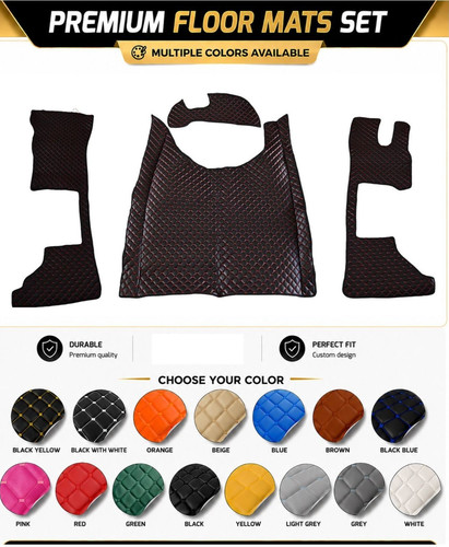 Eco leather floor mats for - eco, daf