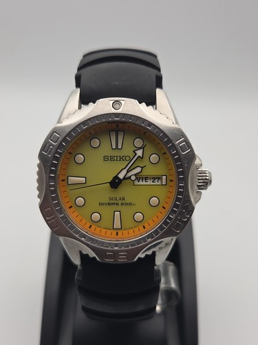 Rare yellow dial seiko solar - yellow,