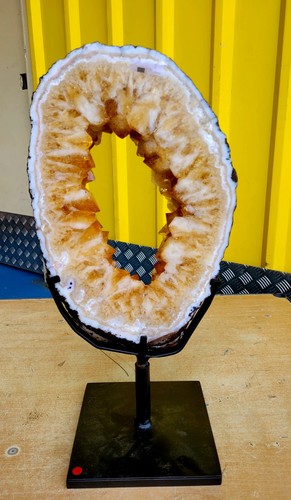 Citrine portal geode ring - portal,