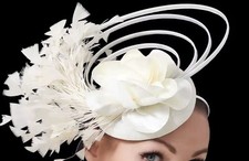 Elegant Ladies Feather Beaded