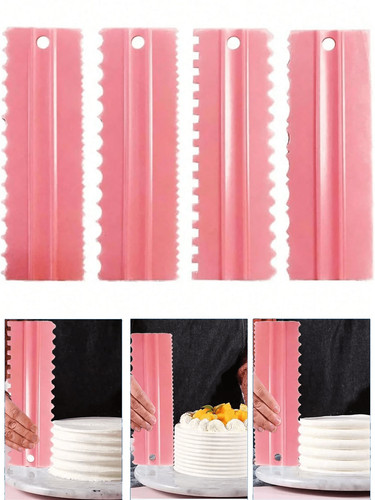 4pcs cake decorating comb edge - decorating,