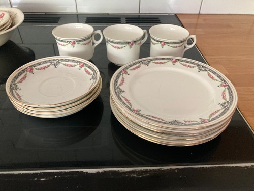 Gladstone plates cups saucers - gladstone,