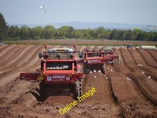 Photo 12x8 A Trio Of Destoners Lambden Three Grimme CS150 Combistar deston c2012