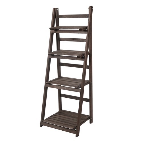 Tier wooden ladder shelf - 4,
