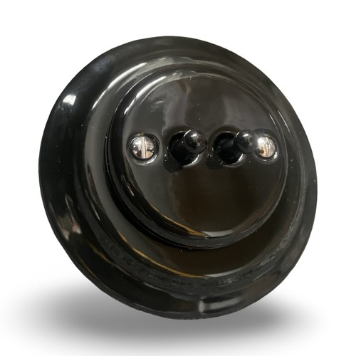 Black gloss ceramic porcelain - black,