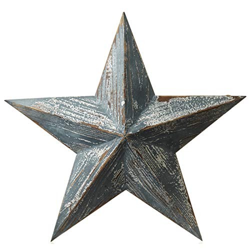 Heaven sends blue wooden star - wooden,