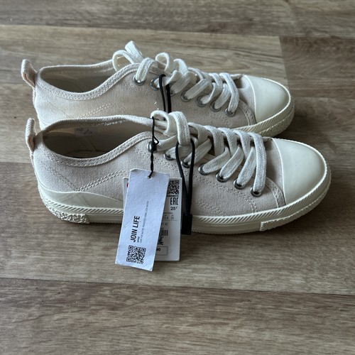 Zara canvas lace - up, shoes