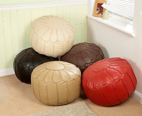 Luxury faux round - faux, leather