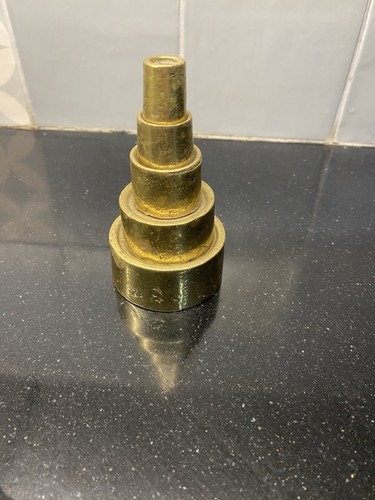Antique brass weight - brass,