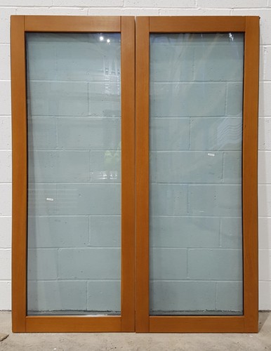 Wooden timber oak french doors - french,
