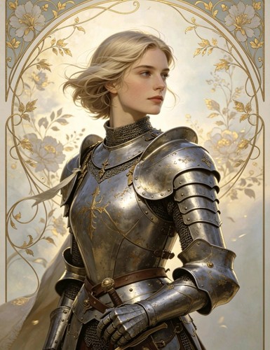 Art nouveau joan ark - joan, of