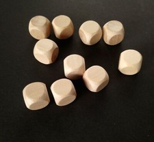 12MM Blank Dice Set of 10