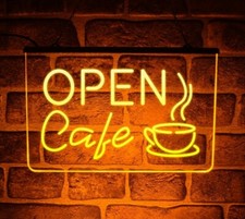 Open Café Neon Light LED Sign