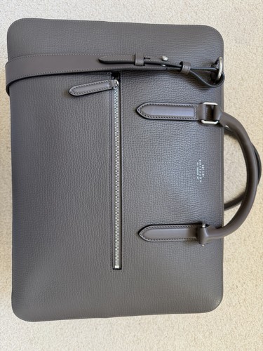 Smythson black double zip - black,