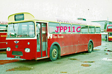 Bus Slide Original Agfa JPP11C-Red Rover-10-AEC Reliance 2U3RA-Marshall-Oct 1969