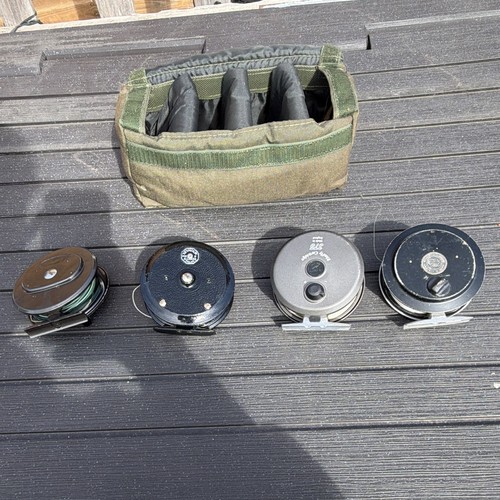 Lot vintage fly reels - 4,