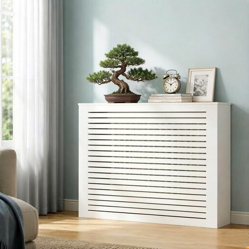 Radiator cover shelf - radiator, white
