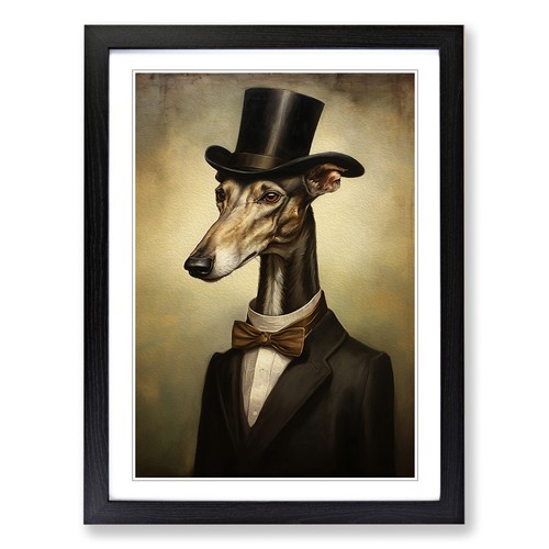 Greyhound modern framed - greyhound,