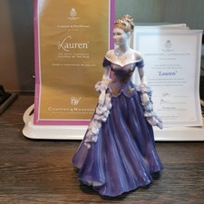 Royal Worcester Lauren Figurine Of The Year 2001 Compton & Woodhouse CW524