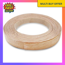 Real Oak Roll Edging Tape 20Mm*15M Pre-Glued Wood Veneer Tape Iron-On Edge Bandi
