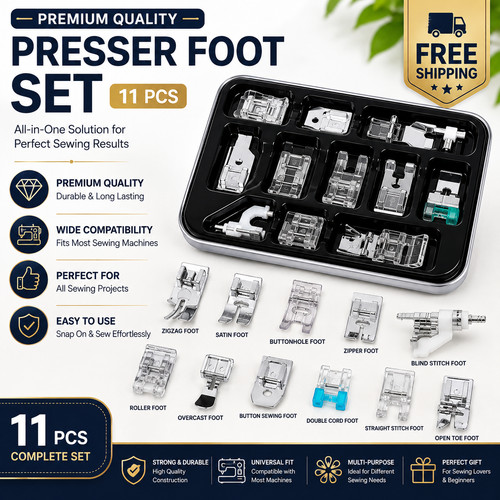 11pc sewing machine presser - 11pc,