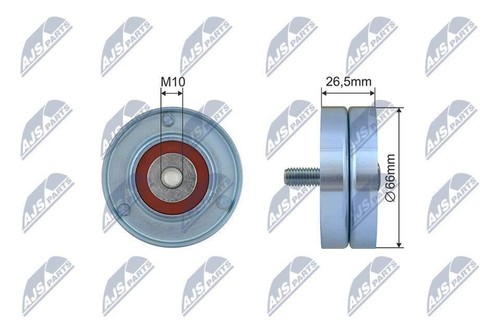 Ribbed belt tensioner pulley - v-ribbed,