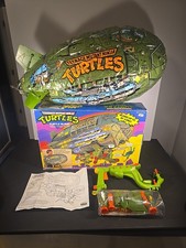VINTAGE TMNT 1988 TURTLE BLIMP COMPLETE W/BOX/INST PLAYMATES NR-MT STAYS INFLATE