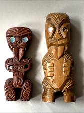 Maori Tiki God Hand Carved
