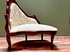 Dolls House Mahogany Chaise Longue 1:12 Scale (844)