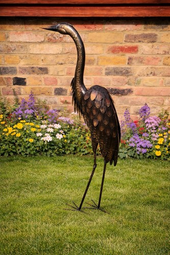Brown crane ornament - crane,