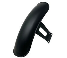 Motorcycle Short Front Mudguard Fender Cafe Racer Bobber - Black - UNIVERSAL