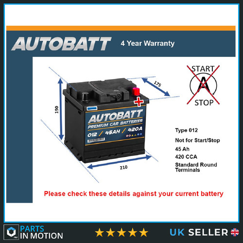Battery fits mazda mx5 2 - fits, 3