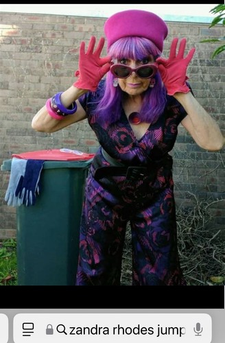 Zandra rhodes purple print - rhodes,