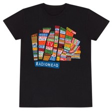 Official Radiohead Pacific Coast T-Shirt Graphic Fan  Apparel Unisex Black Tee