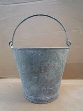 Galvanised bucket garden kindle planter tub Reclaimed Vintage