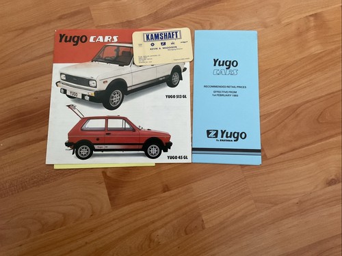 Yugo range brochure 1983 uk - ,