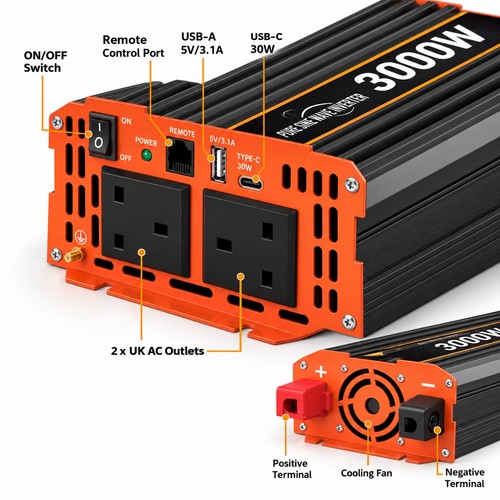 3000w 12v pure - 12v, power